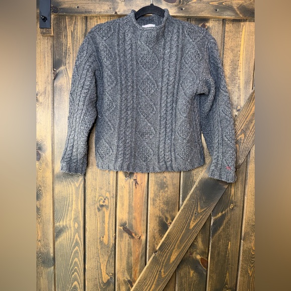 Frances Valentine Fisherman Lambswool Sweater - Picture 3 of 8